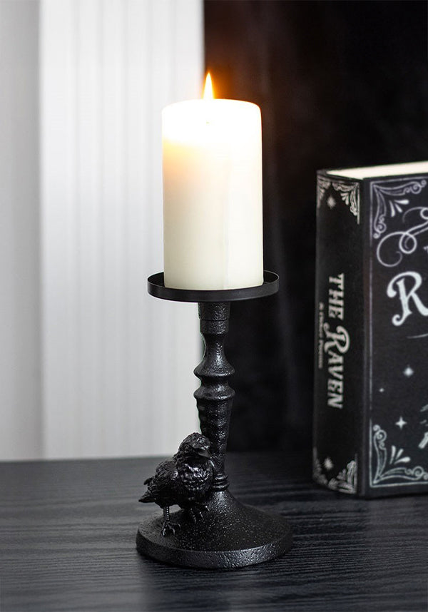 Mystic Raven Pillar | CANDLE HOLDER