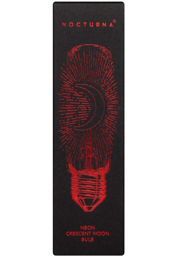 Red Neon Crescent Moon | LIGHT BULB*