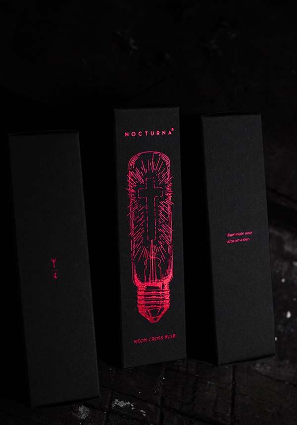 Red Neon Cross | CRUCIFIX LIGHT BULB - Beserk - all, bedroom, christmas gift, christmas gifts, cross, discountapp, fp, gift, gift idea, gift ideas, gifts, googleshopping, goth, goth homeware, goth homewares, gothic, gothic gifts, gothic homeware, gothic homewares, halloween homeware, halloween homewares, home, homeware, homewares, light, light up, lighting, lights, may23, night light, NOZMQS5FHPJJ00000006, R090523, red, red and black, witchy