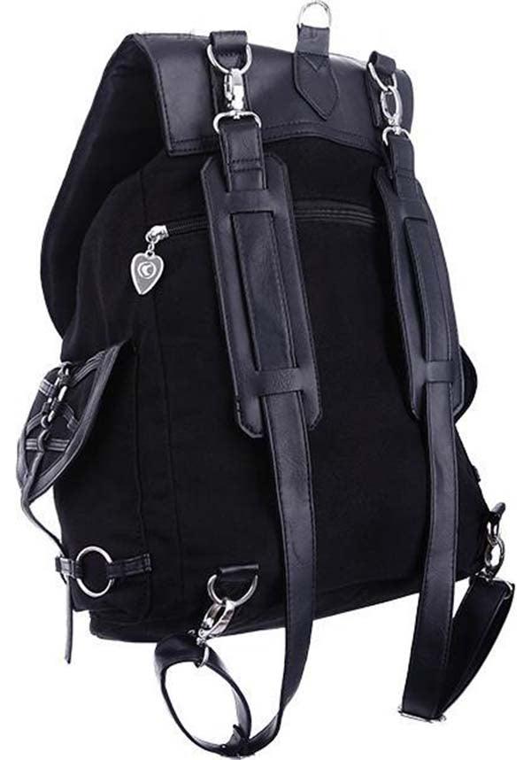 O-Ring | BACKPACK - Beserk - accessories, all, backpack, bag, black, clickfrenzy15-2023, discountapp, fetish, fp, goth, gothic, gothic accessories, handbags and purses, labelvegan, mens, mens accessories, post apocalyptic, vegan