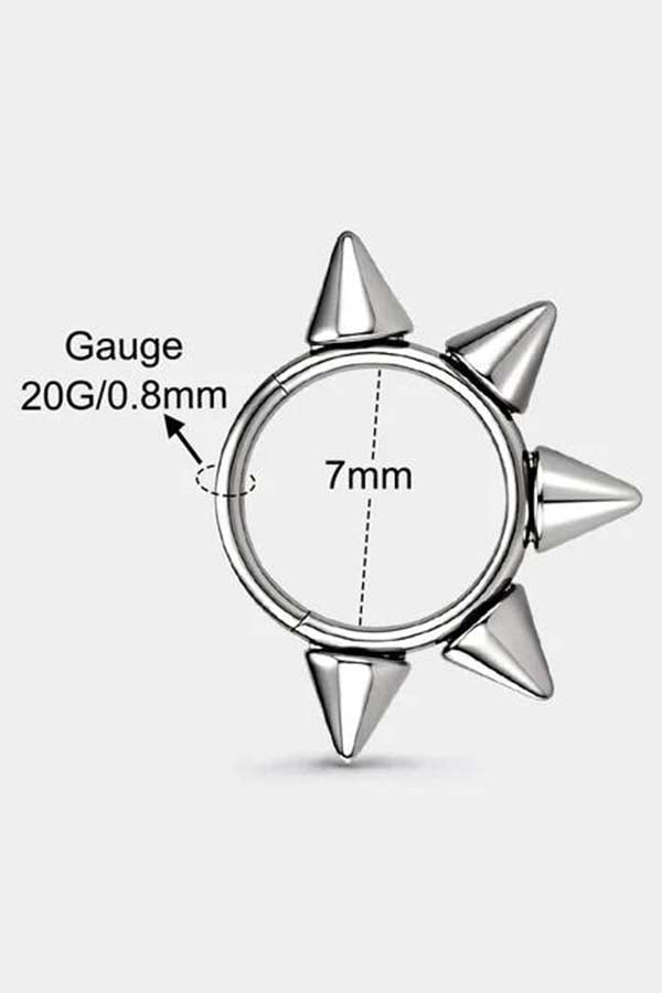 Spike Titanium Segment Nostril | RING