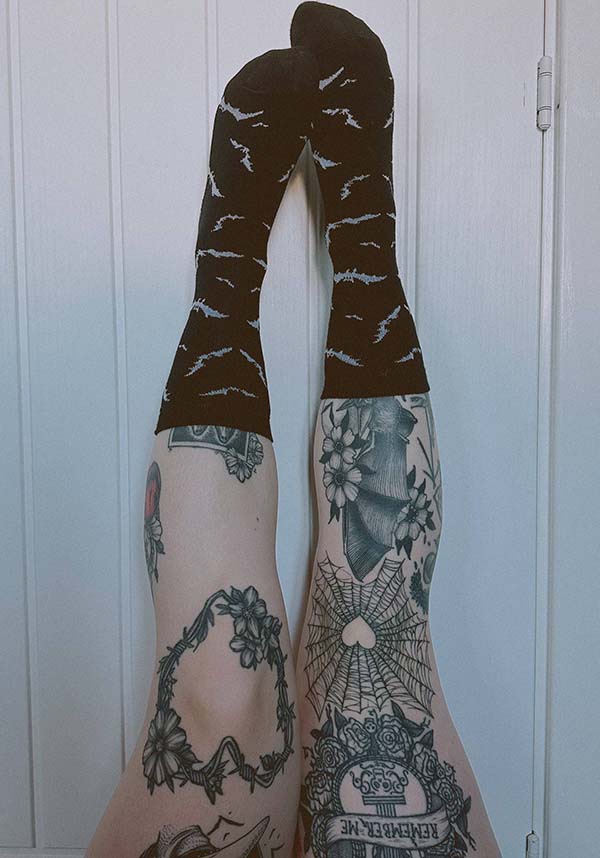 Bats Knitted | CREW SOCKS
