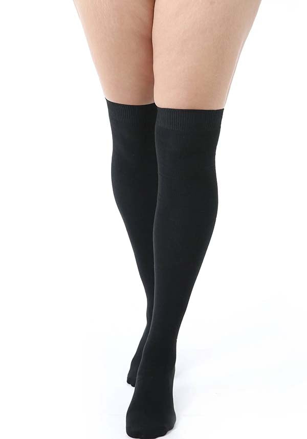 Black | OVER THE KNEE SOCKS