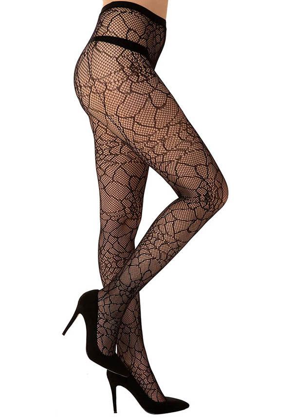 Cobweb | FISHNET TIGHTS - Beserk - all, all clothing, all ladies clothing, black, clickfrenzy15-2023, clothing, discountapp, fp, hosiery, hosiery and socks, ladies clothing, mar22, PM300010516, R060322, repriced100523, sheer, spider web, spiderweb, spiderwebs, stockings, web, webs