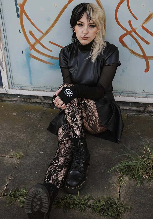 Rose Skull Net | TIGHTS*