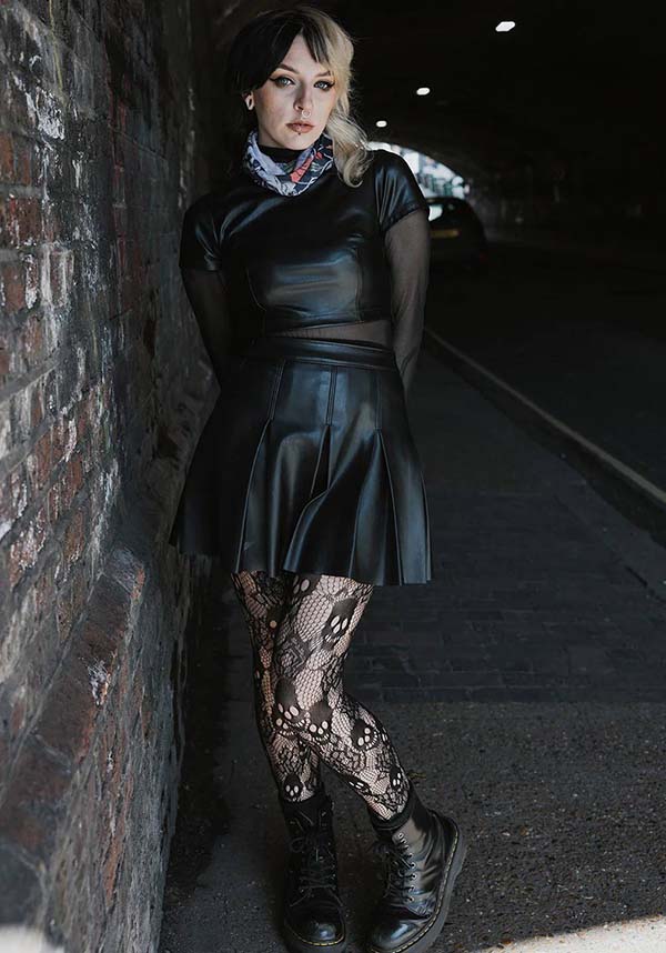 Rose Skull Net | TIGHTS*