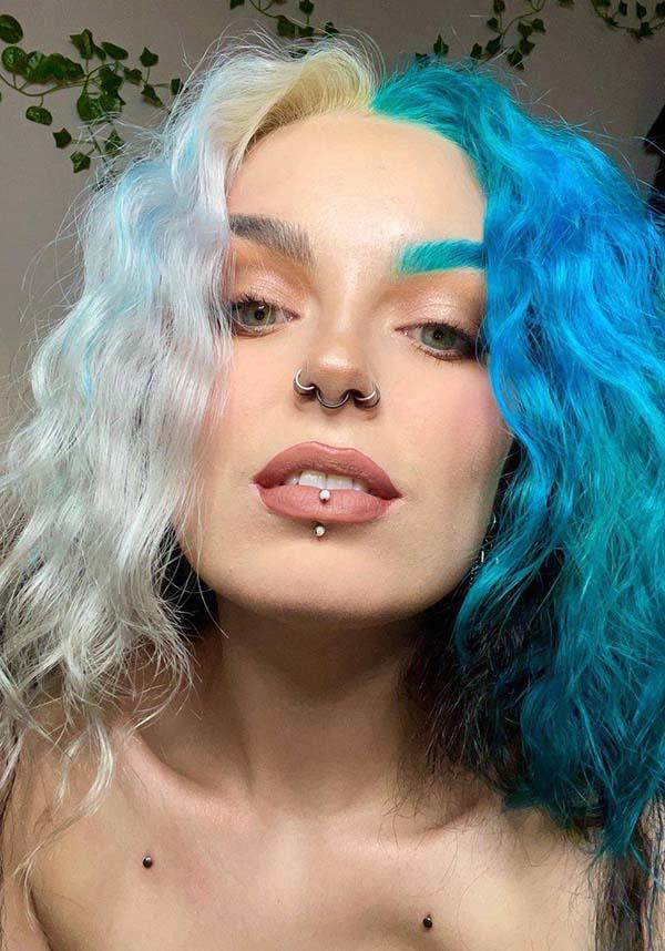 Peacock Blue | HAIR COLOUR - Beserk - all, aqua, aquamarine, beserkstaple, blue, clickfrenzy15-2023, cosmetics, crazy color, discountapp, dye, fp, hair, hair blue, hair colour, hair dye, hair dyes, labelvegan, mermaid, repriced011222, teal, vegan