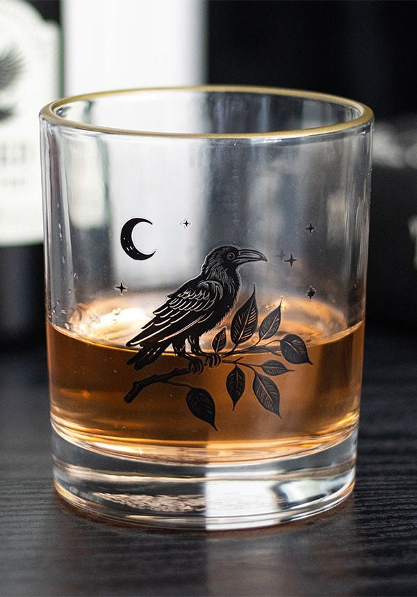 Perched Raven | DRINKING GLASS