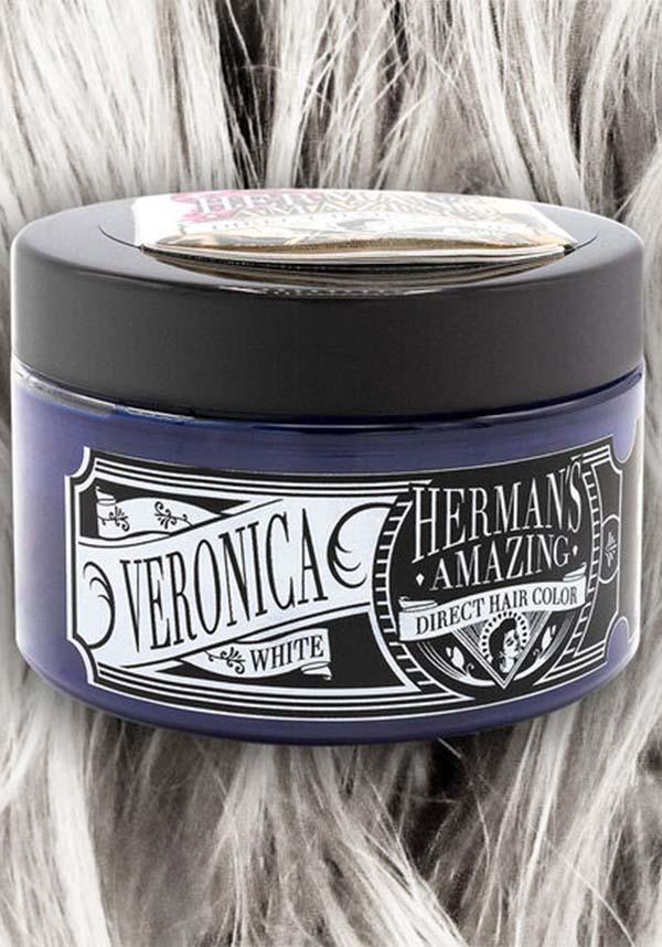Platinum Veronica White | HAIR COLOUR - Beserk - all, clickfrenzy15-2023, cosmetics, discountapp, dye, fp, goth, hair, hair colour, hair dye, hair dyes, hair white, hermans colour, hermans hair colour, labelvegan, vegan, white