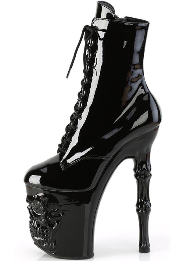 RAPTURE 1020 Black Patent PLATFORM HEELS PREORDER
