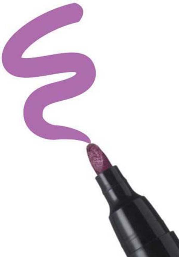 Plum | SEMI-PERMANENT LIP STAIN PEN - Beserk - all, clickfrenzy15-2023, cosmetics, discountapp, fp, gothic, halloween, labelvegan, light, lip, lips, lipstick, make up, makeup, pastel, purple, stargazer cosmetics, vegan