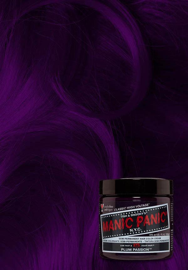 Plum Passion | CLASSIC COLOUR - Beserk - all, clickfrenzy15-2023, cosmetics, cpgstinc, discountapp, dye, ebaymp, fp, goth, hair colour, hair dye, hair purple, labelvegan, manic panic, manic panic hair, mermaid, purple, vegan