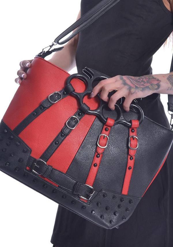 Harley | BAG^ - Beserk - accessories, adjustable strap, all, apr19, backorder, bag, black, clickfrenzy15-2023, discountapp, fp, gothic accessories, handbag, handbags and purses, harley quinn, innocentclothing, labelpending, ladies, pending, poizen industries, red