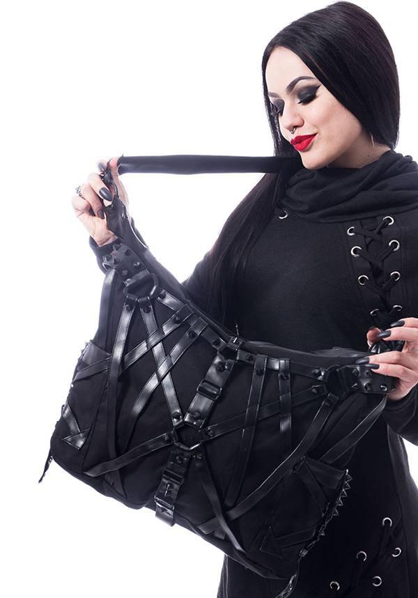 Harness | BAG^ - Beserk - accessories, all, all ladies, backorder, bag, black, clickfrenzy15-2023, discountapp, fetish, fp, goth, gothic, handbag, handbags and purses, innocentclothing, jun19, labelpending, labelvegan, ladies, pending, poizen industries, punk, vegan