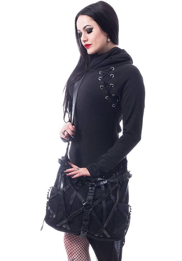 Harness | BAG^ - Beserk - accessories, all, all ladies, backorder, bag, black, clickfrenzy15-2023, discountapp, fetish, fp, goth, gothic, handbag, handbags and purses, innocentclothing, jun19, labelpending, labelvegan, ladies, pending, poizen industries, punk, vegan