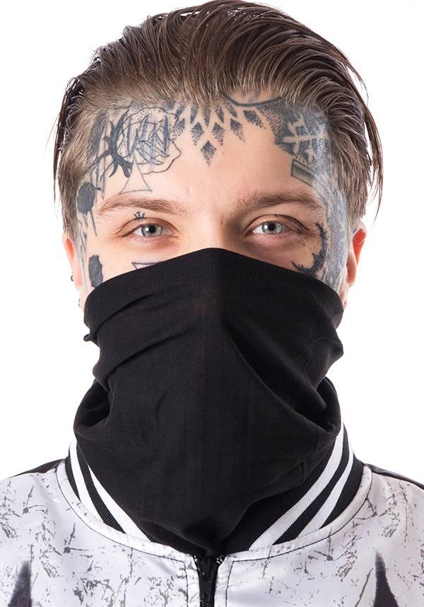Plain [Black] | SNOOD FACE COVER - Beserk - 05102020, accessories, all, black, clickfrenzy15-2023, cosplay, costume, discountapp, face, facemask, fp, innocentclothing, ladies accessories, mask, mens, mens accessories, mens gifts, oct20, poizen-industries, repriced030523, scarf, techwear