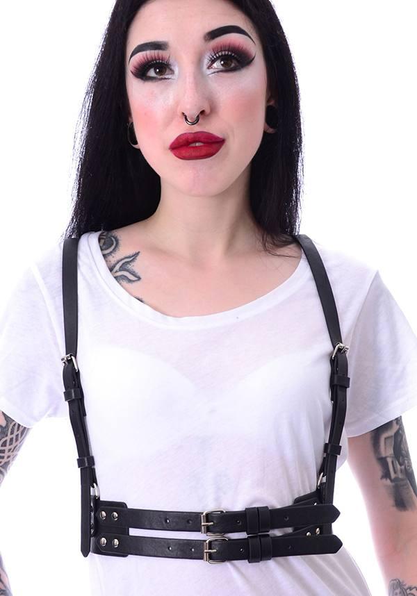 Revon | HARNESS BELT - Beserk - accessories, all, belt, belts and buckles, black, body harness, cage harness, clickfrenzy15-2023, discountapp, egirl, egirleboy, fp, garters and harnesses, goth, gothic, gothic accessories, grunge, harness, innocentclothing, labelvegan, ladies accessories, may21, medieval, oring, poizen-industries, punk, repriced030523, techwear, vegan, waist belt