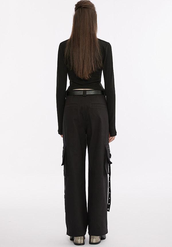 Dagger Embroidered Knit | LONG SLEEVE TOP