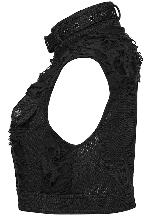 Distressed | CROP VEST