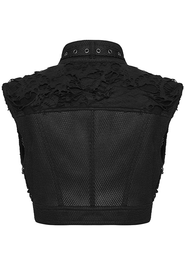 Distressed | CROP VEST