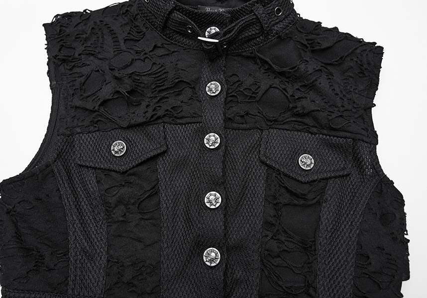 Distressed | CROP VEST