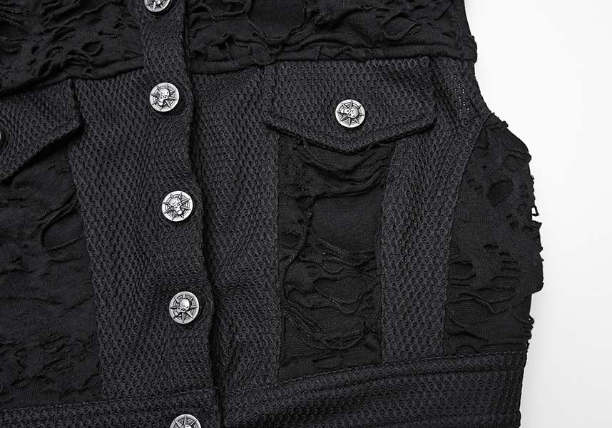 Distressed | CROP VEST