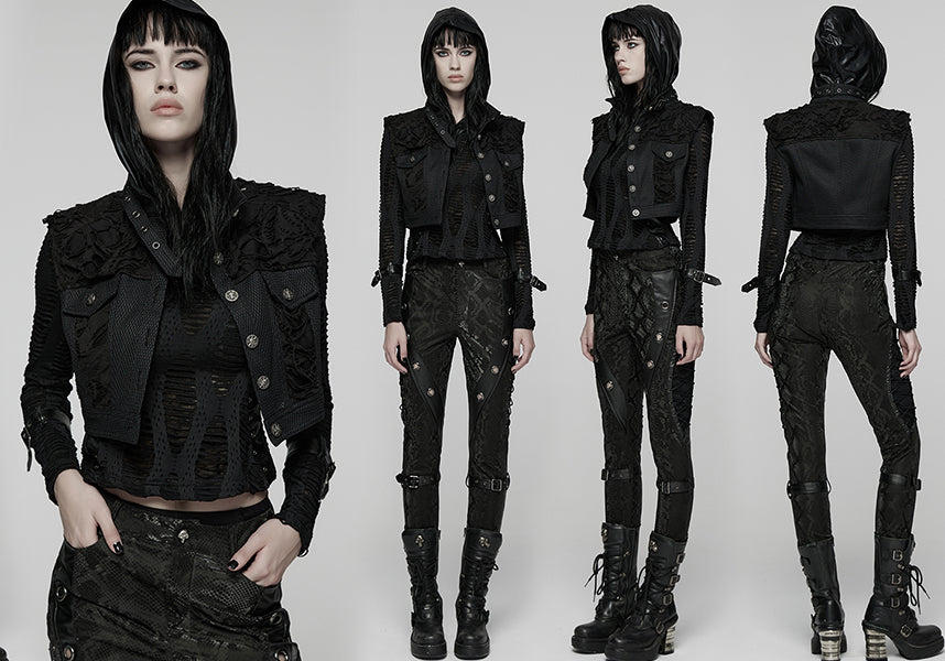 Distressed | CROP VEST