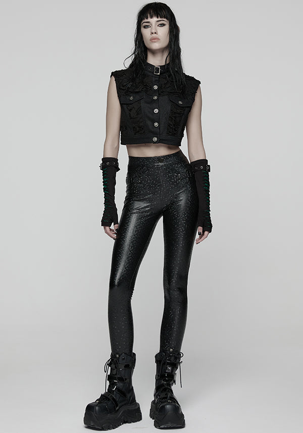 Distressed | CROP VEST