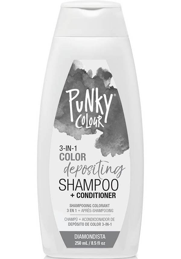 Diamondista | 3-IN-1 COLOUR SHAMPOO & CONDITIONER - Beserk - all, clickfrenzy15-2023, conditioner, cosmetics, cpgstinc, dec20, discountapp, fp, hair, hair care, hair colour, hair colours, hair dye, hair dyes, hair products, hair silver, hair white, labelvegan, punky colour, shampoo, silver, vegan, white