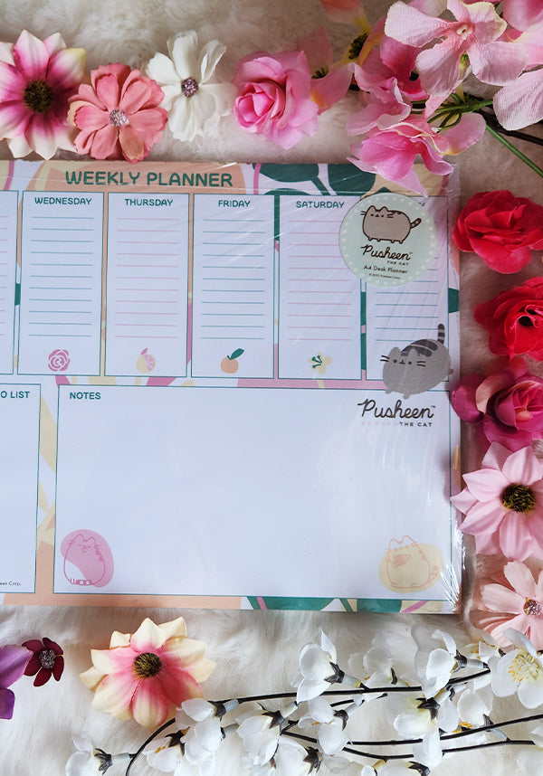 Pusheen: Botanical | A4 DESK PAD