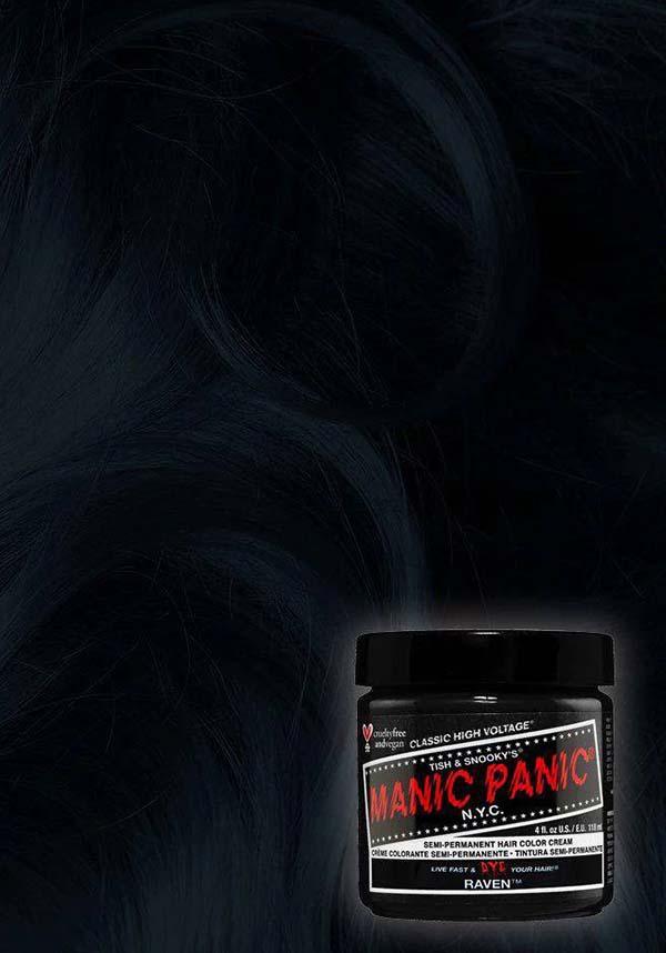 Raven | CLASSIC COLOUR - Beserk - all, black, clickfrenzy15-2023, cosmetics, cpgstinc, discountapp, dye, ebaymp, fp, goth, hair black, hair colour, hair dye, labelvegan, manic panic, manic panic hair, vegan