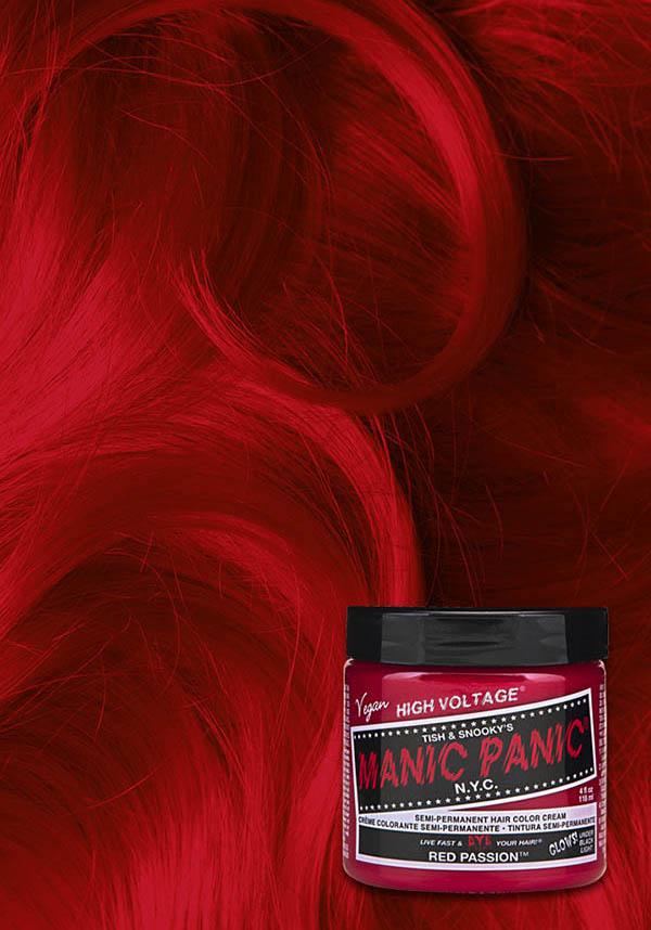 Red Passion | CLASSIC COLOUR - Beserk - all, clickfrenzy15-2023, cosmetics, cpgstinc, discountapp, dye, ebaymp, fp, hair, hair colour, hair dye, hair red, labeluvreactive, labelvegan, manic panic, manic panic hair, rainbow, red, uv, uv reactive, uvreactive, uvreactive1, vegan
