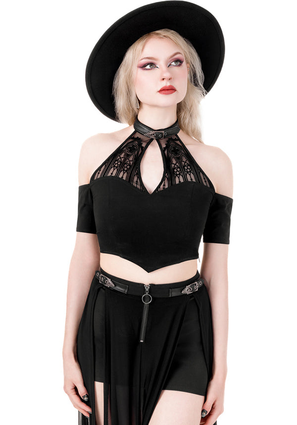 Catacombs | COLD-SHOULDER TOP*