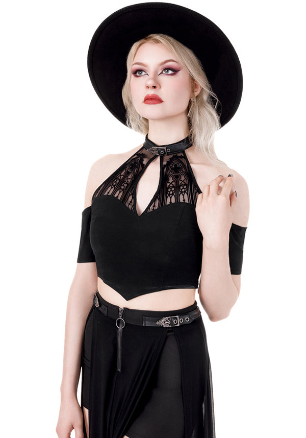 Catacombs | COLD-SHOULDER TOP*