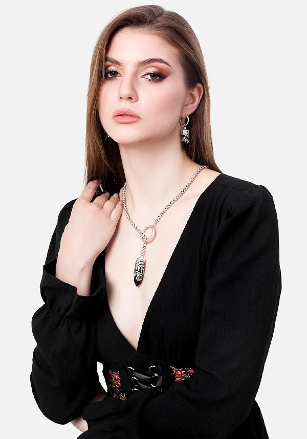 Crystal Fern | O-RING NECKLACE