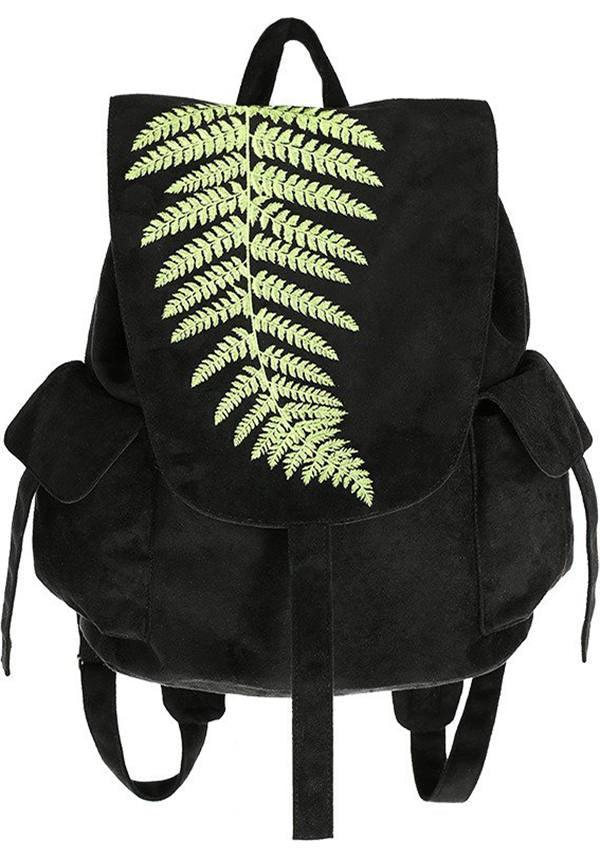 Fern | BACKPACK - Beserk - 420sale, accessories, all, backpack, bag, black, clickfrenzy15-2023, discountapp, forest, fp, gothic, gothic accessories, green, handbags and purses, jul19, labelvegan, ladies accessories, leaf, restyle, vegan