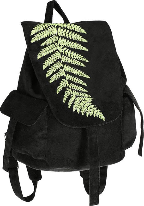 Fern | BACKPACK - Beserk - 420sale, accessories, all, backpack, bag, black, clickfrenzy15-2023, discountapp, forest, fp, gothic, gothic accessories, green, handbags and purses, jul19, labelvegan, ladies accessories, leaf, restyle, vegan