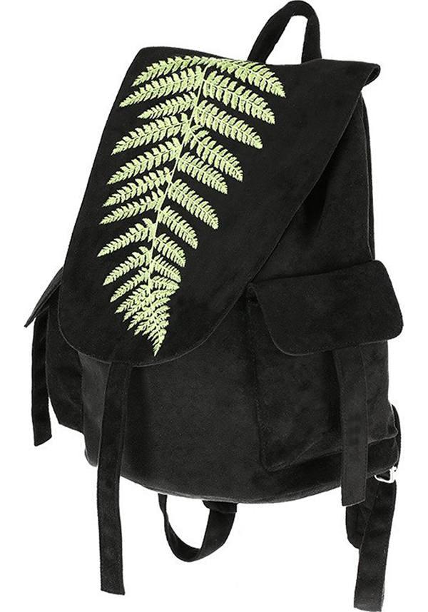Fern | BACKPACK - Beserk - 420sale, accessories, all, backpack, bag, black, clickfrenzy15-2023, discountapp, forest, fp, gothic, gothic accessories, green, handbags and purses, jul19, labelvegan, ladies accessories, leaf, restyle, vegan