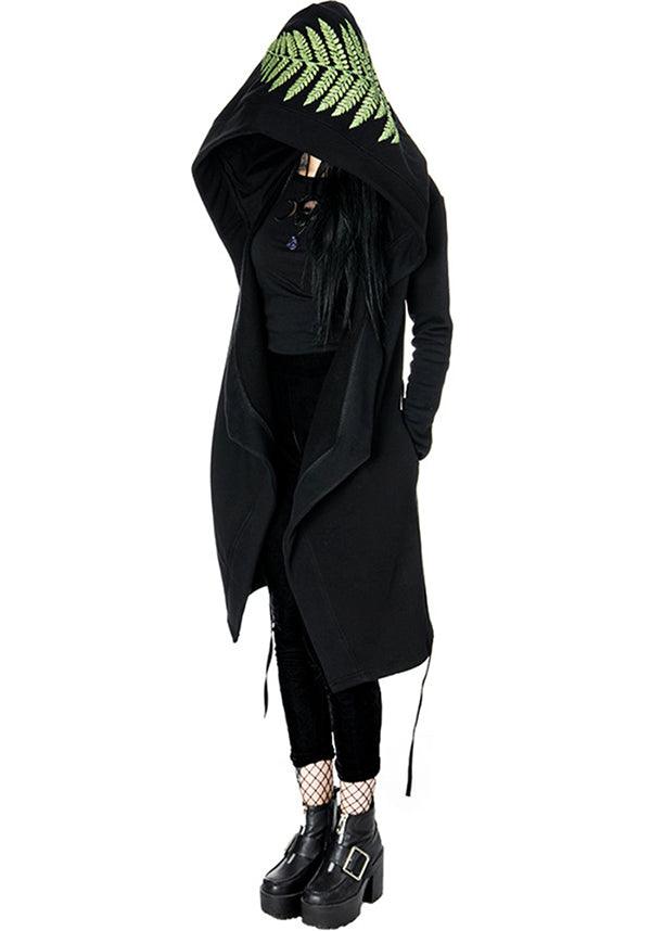 Forest Witch | HOODIE - Beserk - all, all clothing, all ladies, all ladies clothing, black, clickfrenzy15-2023, clothing, coat, discountapp, edgy, fp, gothic, green, hoodie, jumpers and jackets, ladies, ladies clothing, ladies outerwear, nov18, outerwear, outerwearsale, restyle, winter, winter clothing, winter wear
