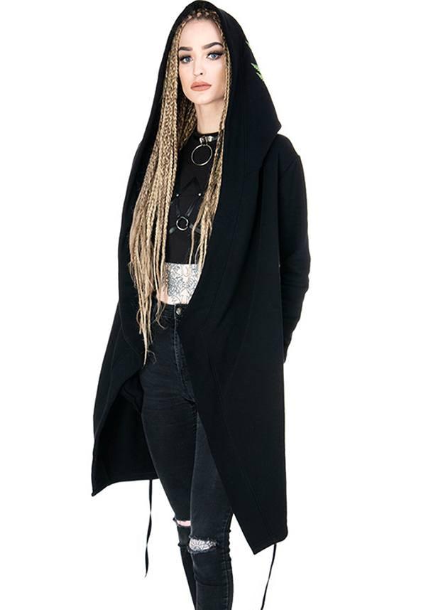 Forest Witch | HOODIE - Beserk - all, all clothing, all ladies, all ladies clothing, black, clickfrenzy15-2023, clothing, coat, discountapp, edgy, fp, gothic, green, hoodie, jumpers and jackets, ladies, ladies clothing, ladies outerwear, nov18, outerwear, outerwearsale, restyle, winter, winter clothing, winter wear