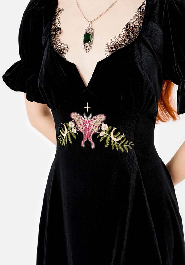 Midnight Flora | MINI DRESS