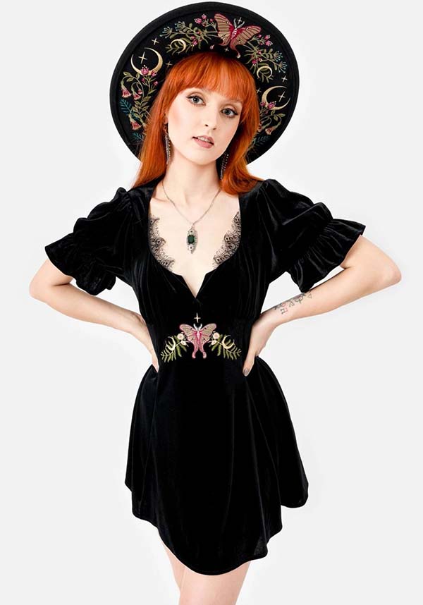 Midnight Flora | MINI DRESS