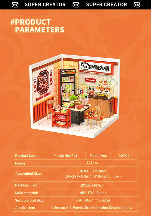 Panda Hot Pot | DIY MINIATURE HOUSE