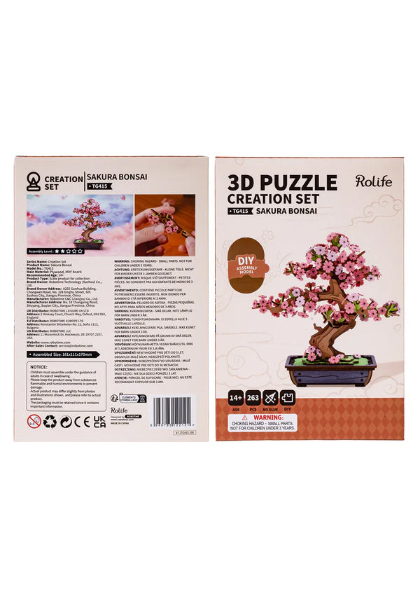 Sakura Bonsai | 3D WOODEN PUZZLE