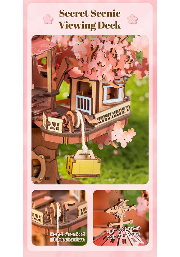 Sakura Tree House | 3D WOODEN PUZZLE