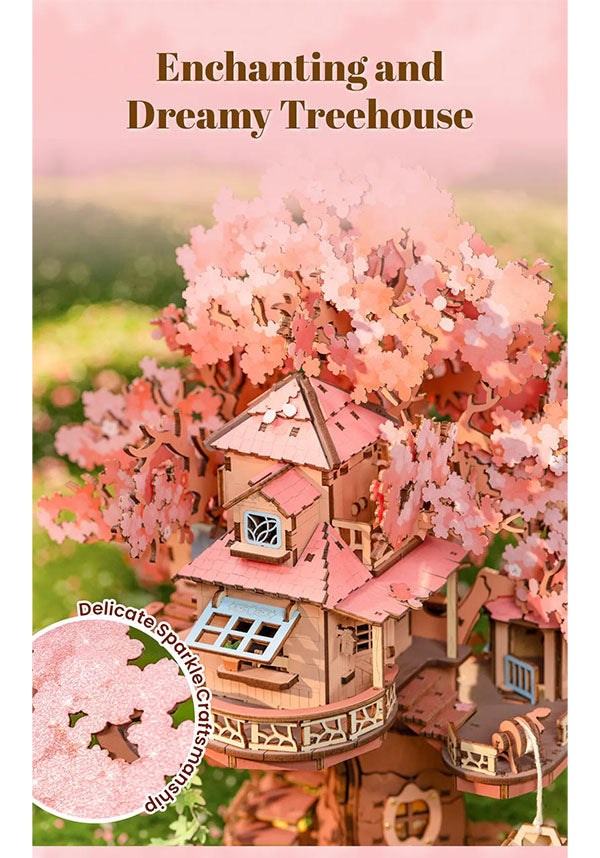 Sakura Tree House | 3D WOODEN PUZZLE