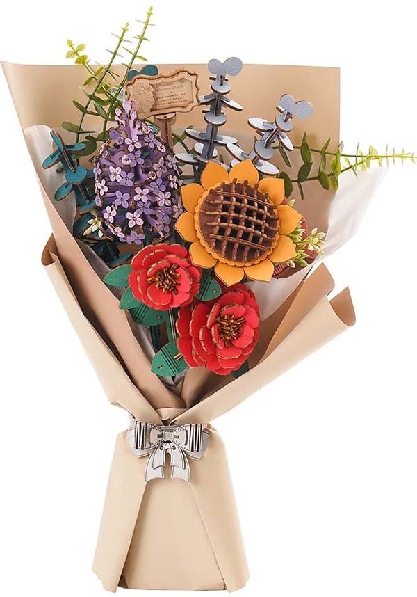 Wooden Flower Bouquet | 3D PUZZLE*