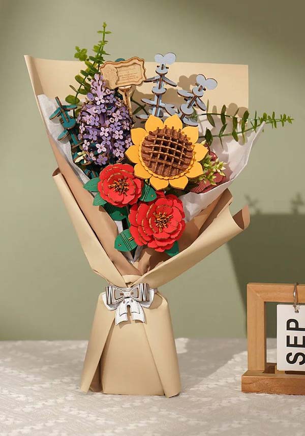 Wooden Flower Bouquet | 3D PUZZLE*
