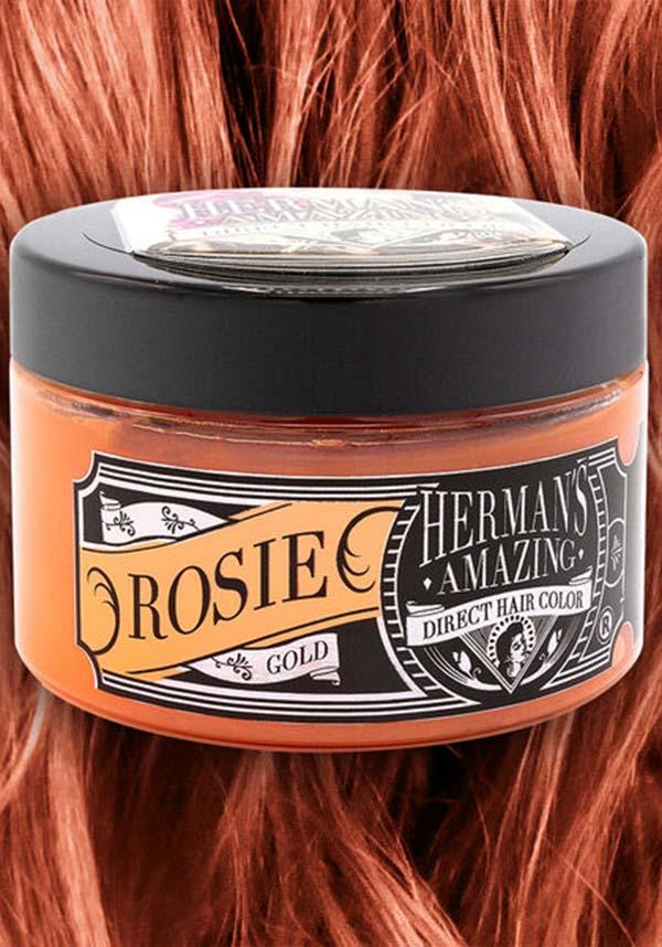 Rosie Gold | HAIR COLOUR - Beserk - all, clickfrenzy15-2023, cosmetics, discountapp, dye, fp, gold, hair, hair colour, hair dye, hair dyes, hair orange, hermans colour, hermans hair colour, labelvegan, mermaid, orange, peach, rose gold, vegan