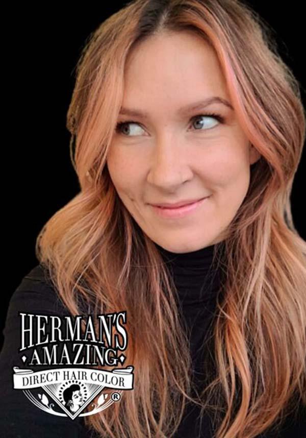 Rosie Gold | HAIR COLOUR - Beserk - all, clickfrenzy15-2023, cosmetics, discountapp, dye, fp, gold, hair, hair colour, hair dye, hair dyes, hair orange, hermans colour, hermans hair colour, labelvegan, mermaid, orange, peach, rose gold, vegan